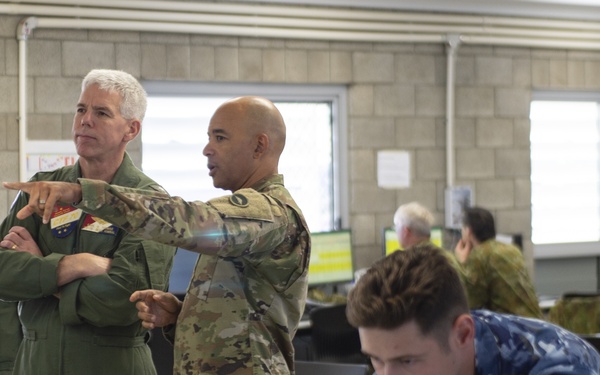 Rear Admiral Briefs at Camp Rocky during Talisman Sabre 2019
