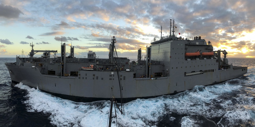 USS Green Bay (LPD 20) Replenishment at Sea