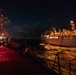 USS McCampbell Replenishment-At-Sea at Nigh During TS19