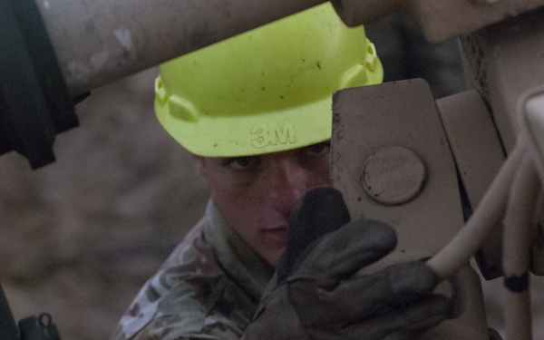 Soldiers dig deep for wheeled vehicle mechanic training