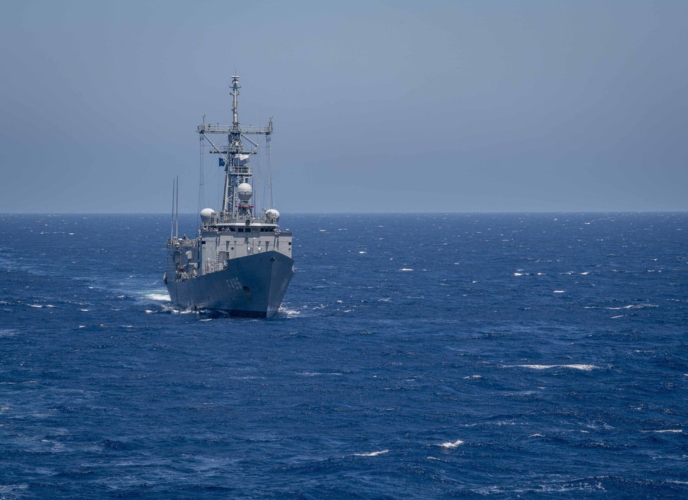 Turkish Frigate TCG Gokova (F496) Transits Atlantic Ocean