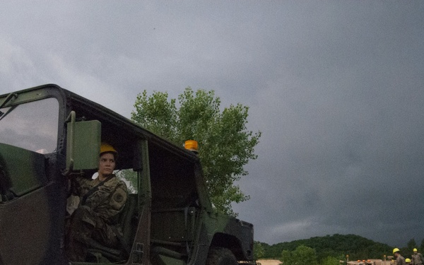 Soldiers dig deep for wheeled vehicle mechanic training