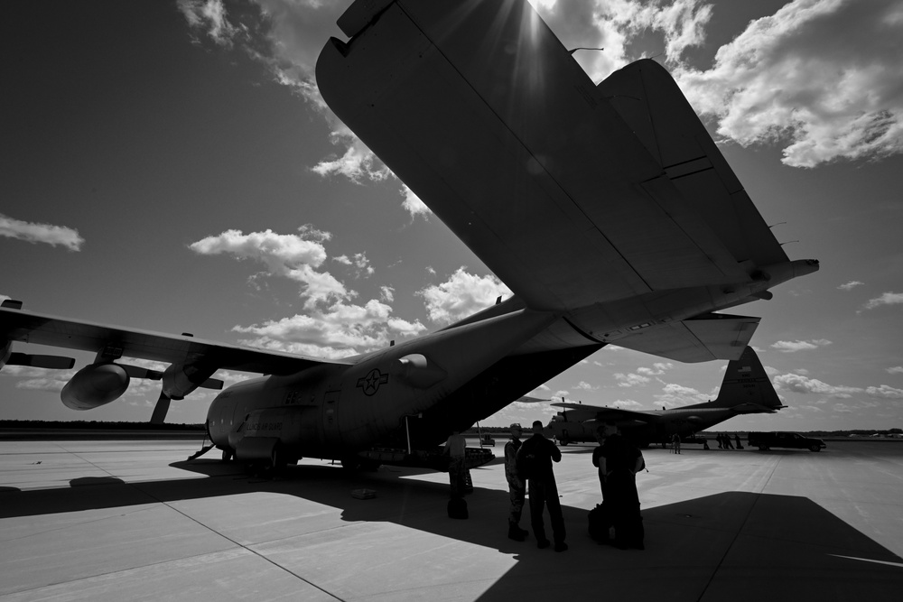 182nd Airlift Wing arrives at Northern Strike 19