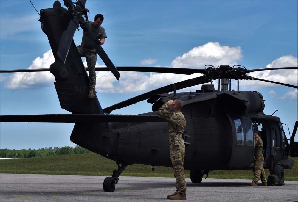 Delaware National Guard Black Hawks support Northern Strike 19