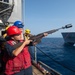 USS Leyte Gulf Conducts a RAS with USNS Arctic