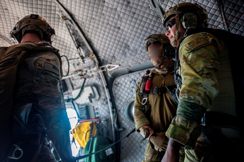 US / ADF special operations forces HALO parachute jump Talisman Sabre 2019