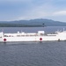 USNS Comfort transports supplies to temporary medical sites