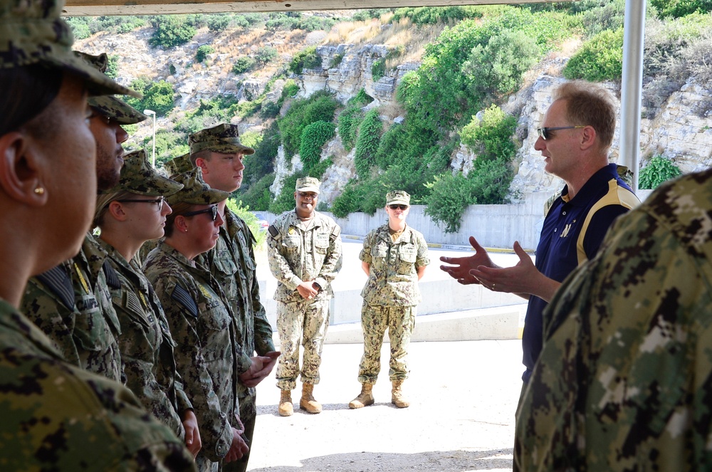 Under Secretary of the Navy Visits NSA Souda Bay during a Mediterranean Trip