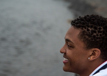 Relaxing by the beach