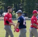 Soldiers participate in international baseball game