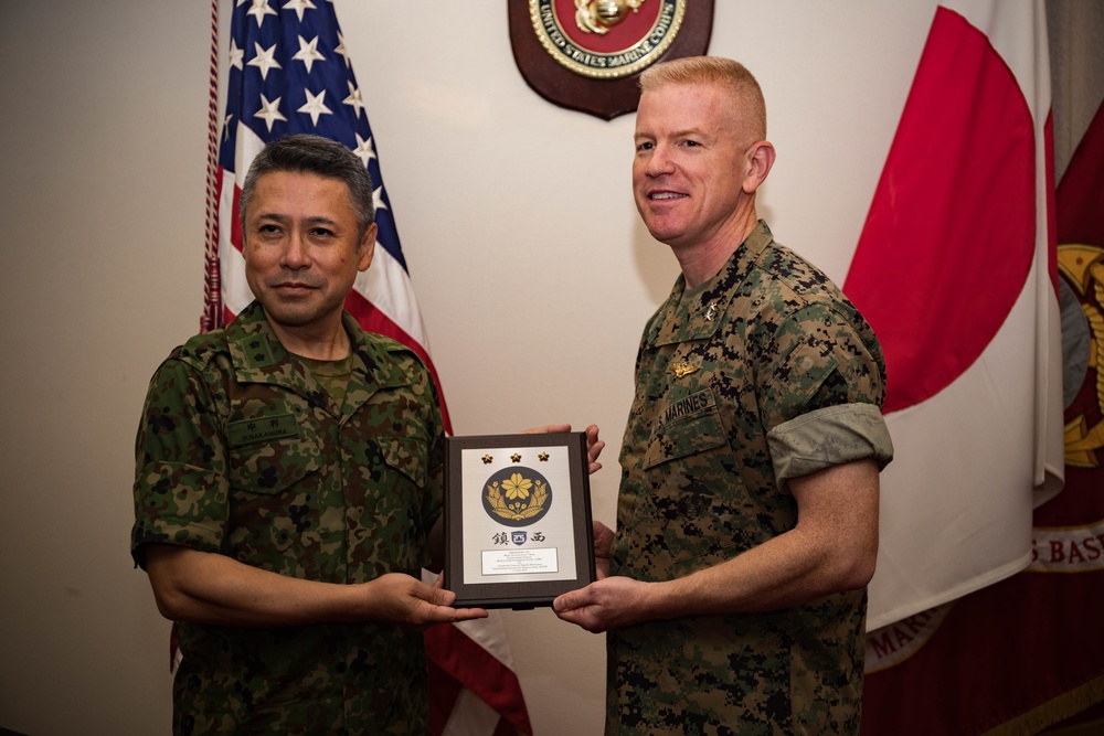 JGSDF presents Maj. Gen. Rock Jr. with Defense cooperation award