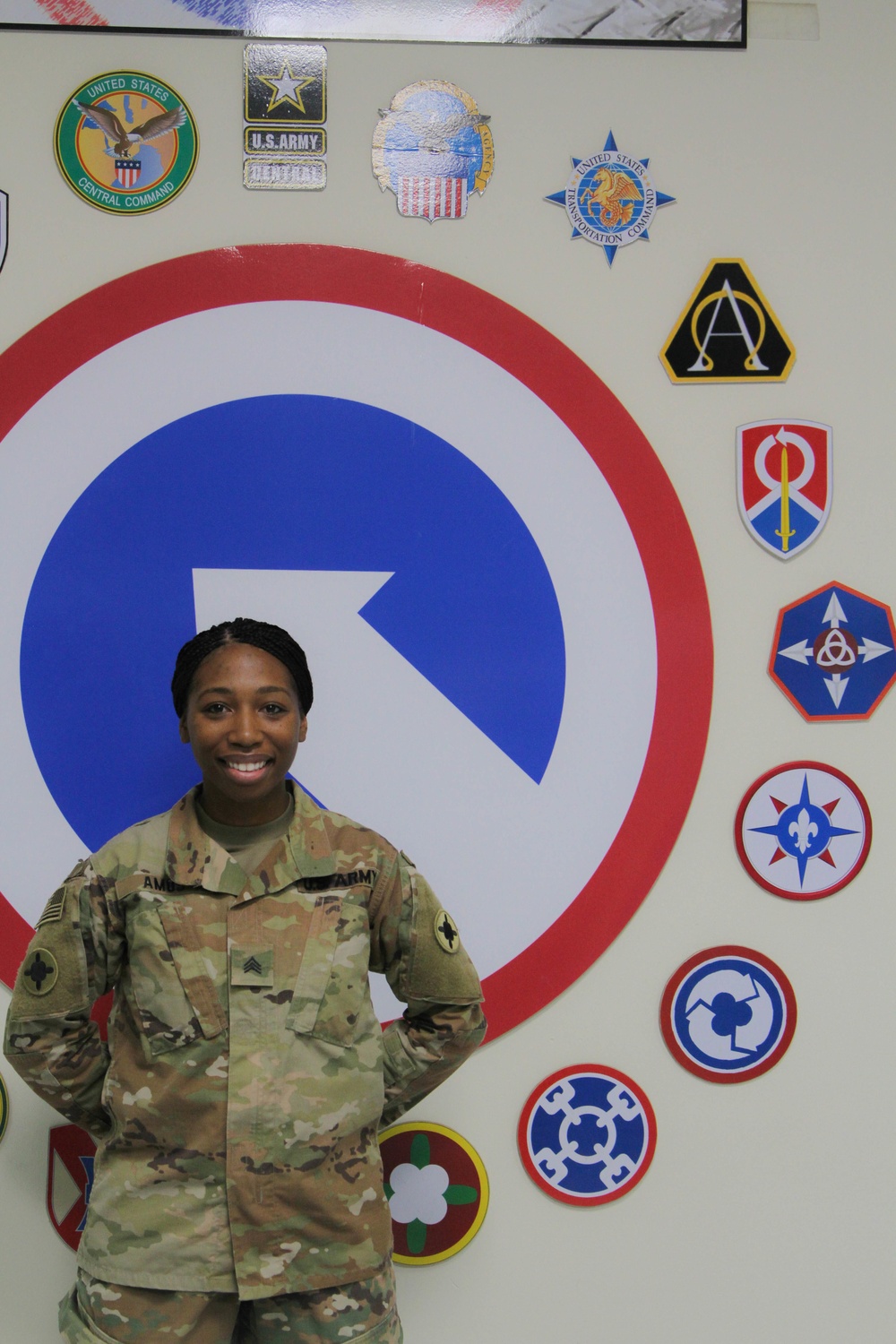 Promotion Ceremony for Sgt. Charmaine Amos