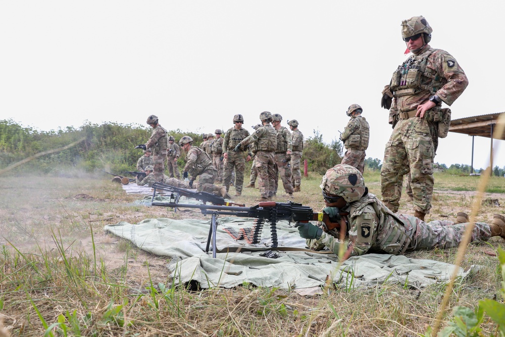 Soldiers Conduct Foreign Weapons Training