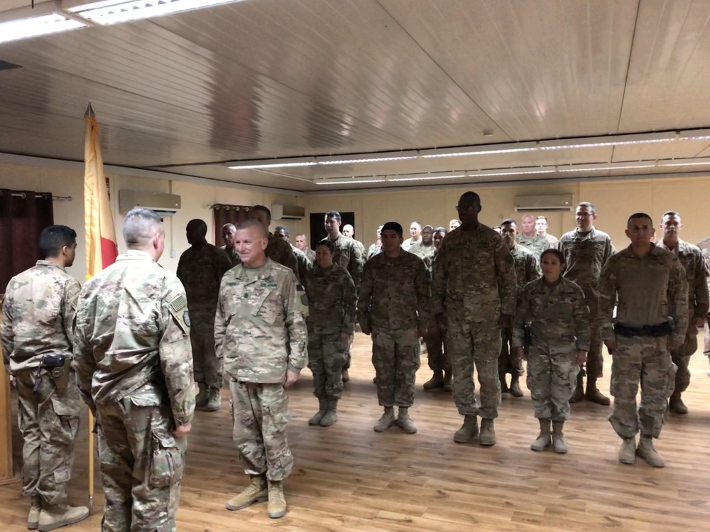 108th Sustainment Brigade Operation Inherent Resolve Campaign Medal Ceremony