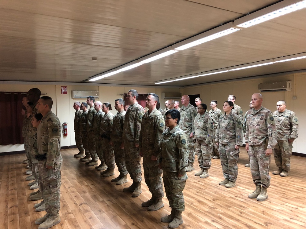 108th Sustainment Brigade Operation Inherent Resolve Campaign Medal Ceremony