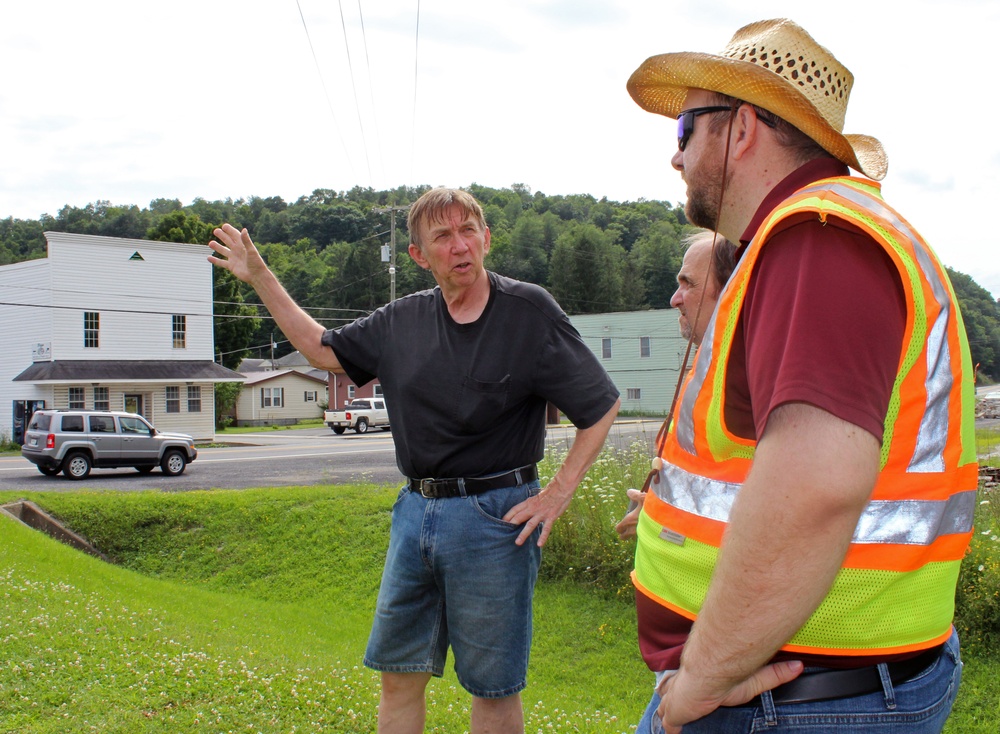 Mayor Durst speaks to Army Corps about recent flood in Bayard, West Virginia