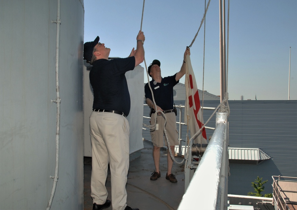 H.M.S. Hood association aboard Battleship Wisconsin