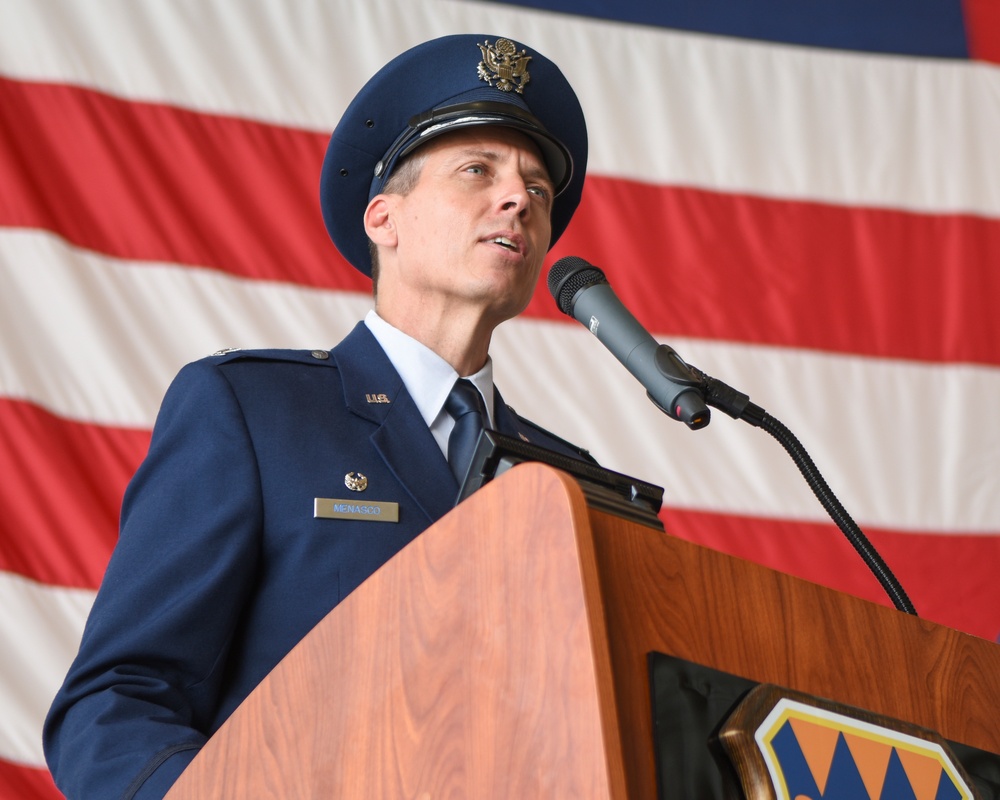 317th OG change of command ceremony