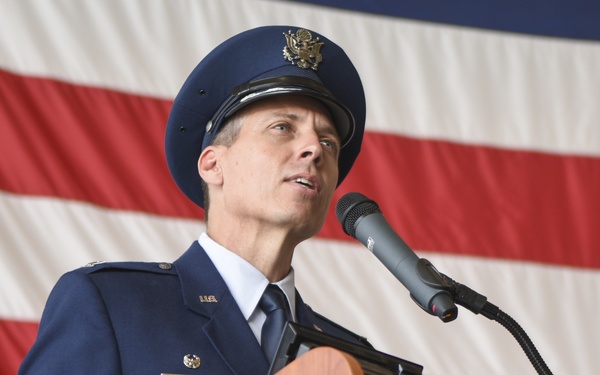 317th OG change of command ceremony