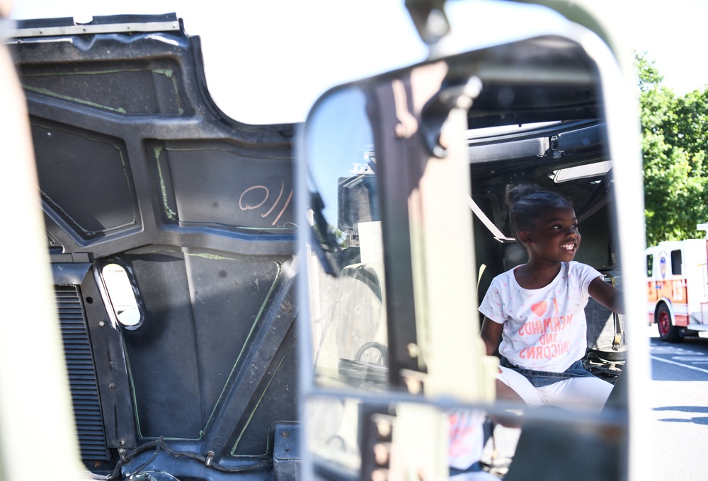 48th LRS host vehicle display for Liberty Wing tots