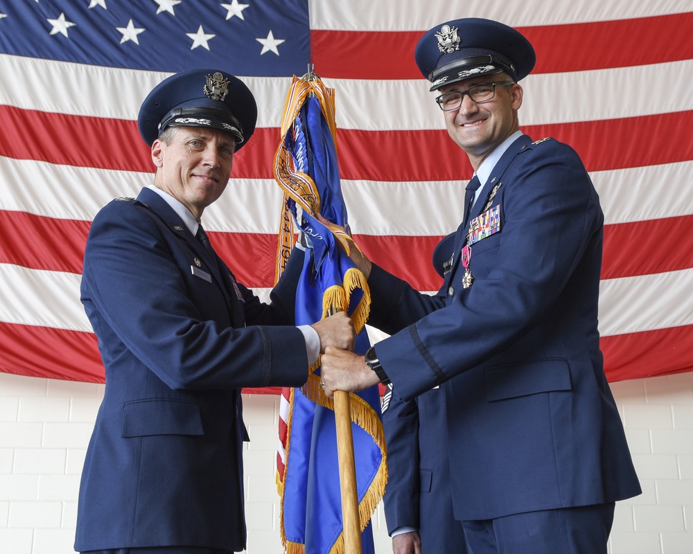 317th OG change of command ceremony