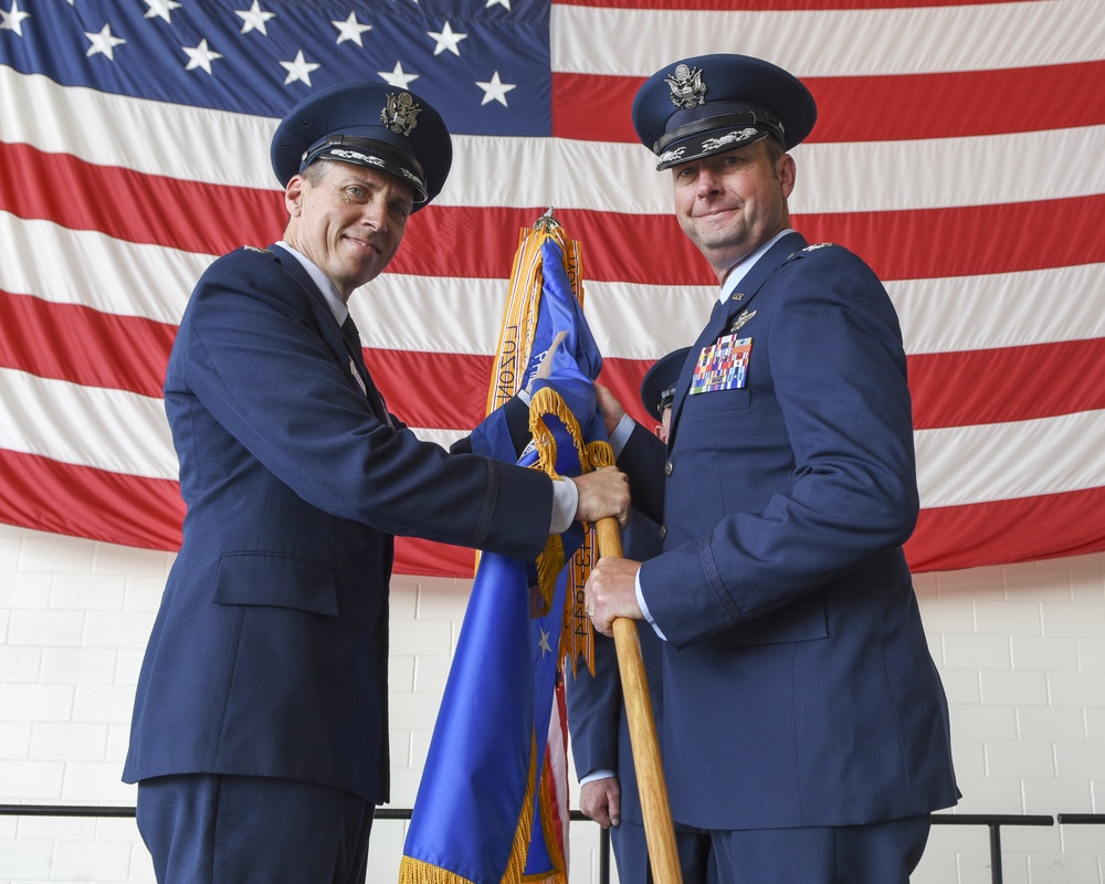 317th OG change of command ceremony