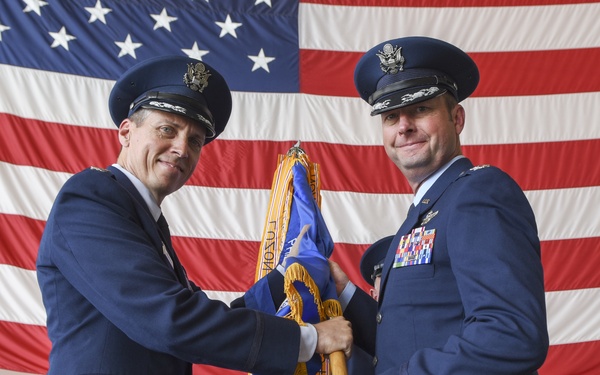 317th OG change of command ceremony