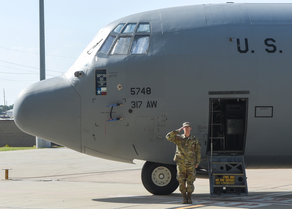 317th OG change of command ceremony