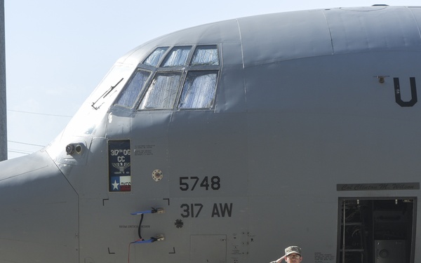 317th OG change of command ceremony