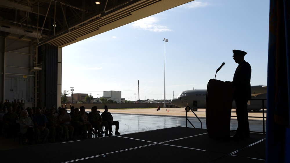 317th OG change of command ceremony