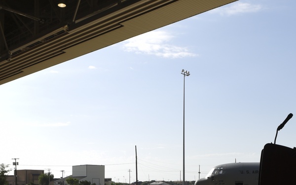 317th OG change of command ceremony