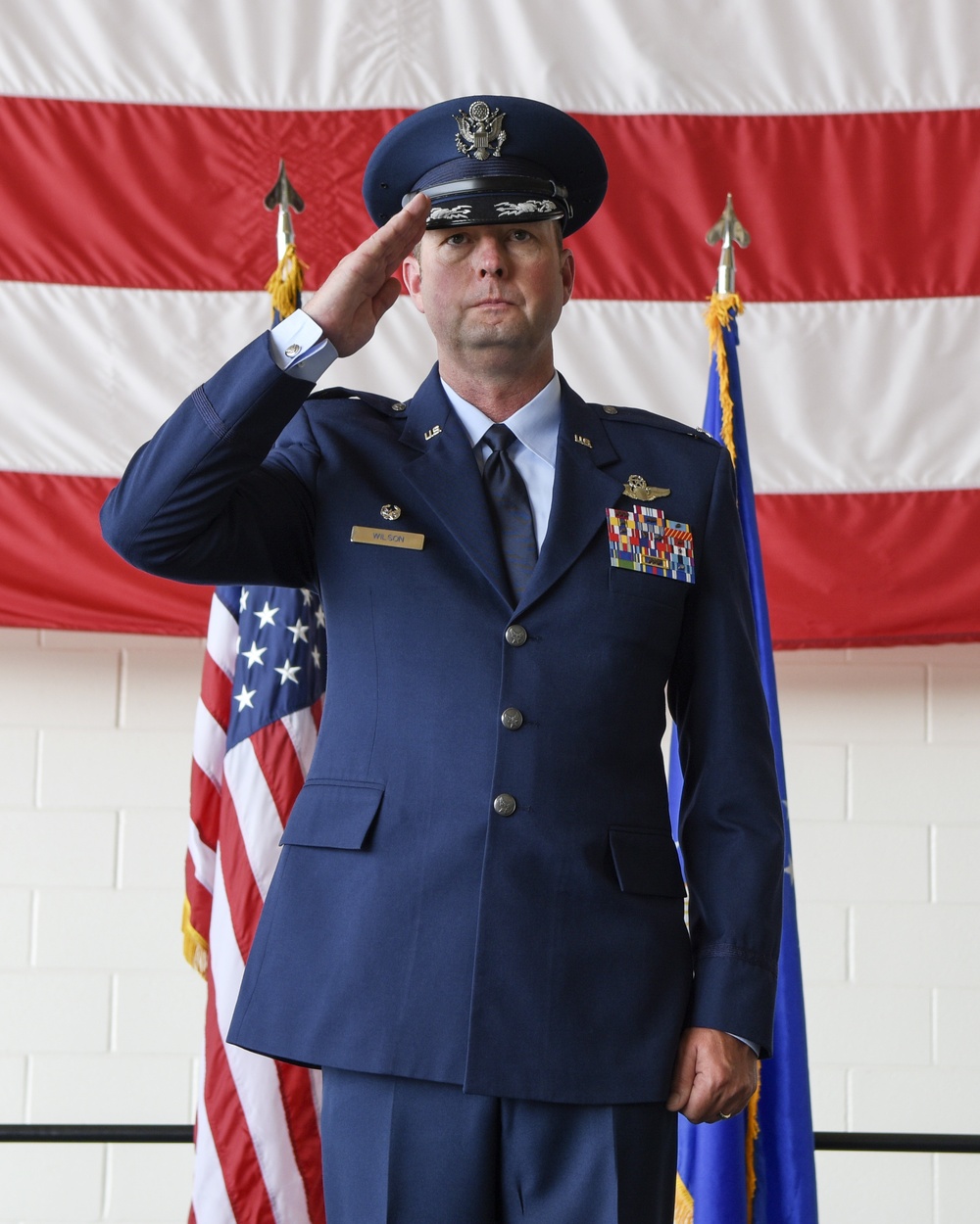 317th OG change of command ceremony