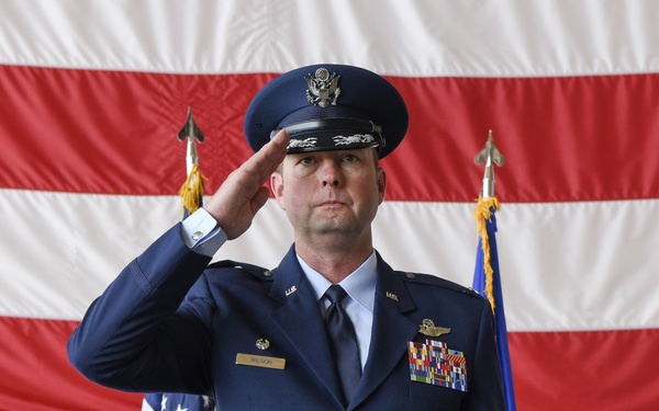 317th OG change of command ceremony