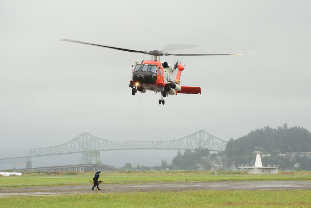 MSST Seattle 91101 K-9s train at Coast Guard Sector Columbia River