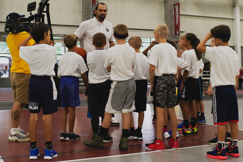 Military Dependents Participate in Jr. Pacers Summer Hoops Tour
