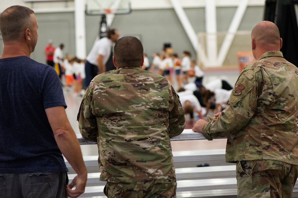 Military Dependents Participate in Jr. Pacers Summer Hoops Tour