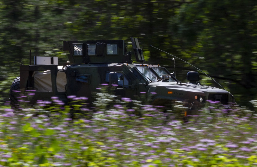 New vehicle tackles obstacle course