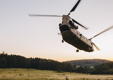 U.S. Army paratroopers conduct air assault