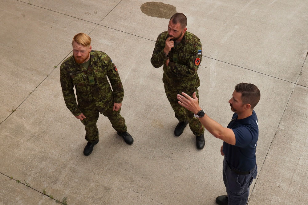 Estonian firefighters train with U.S. counterparts during Northern Strike 19