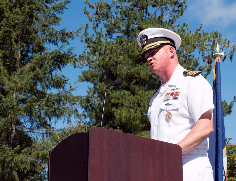 USS Michigan Blue Conducts Change of Command Ceremony