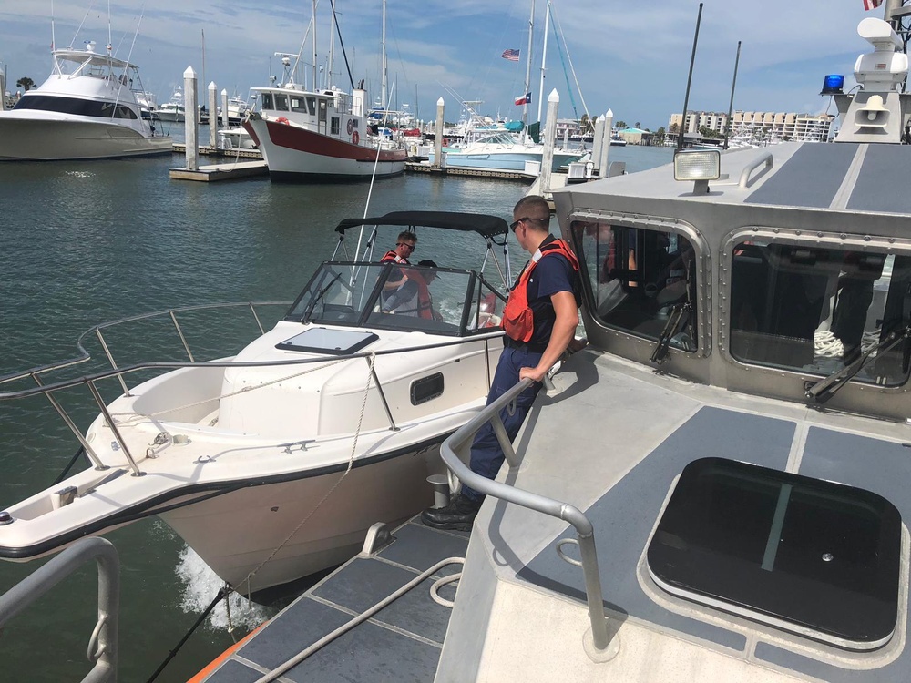 Coast Guard Station Port Aransas assists vessel taking on water near Port Aransas, Texas