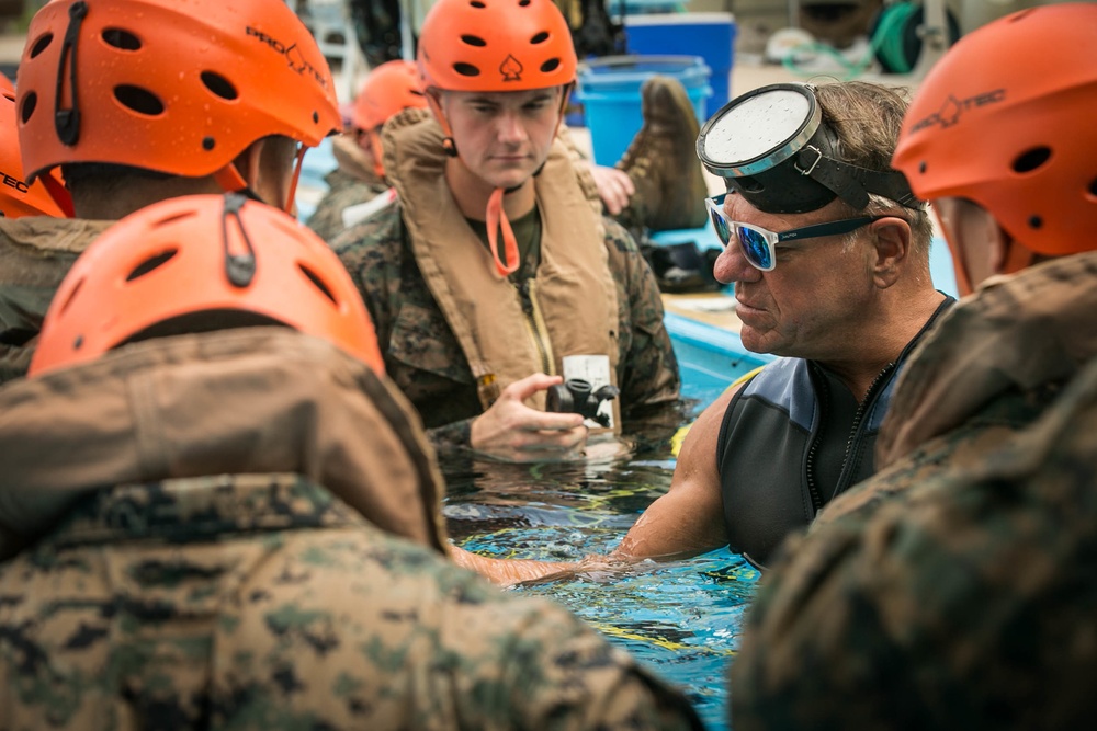 Amphibious War Fighters | 3rd MLG Marines take on the &quot;Helo-Dunker&quot;