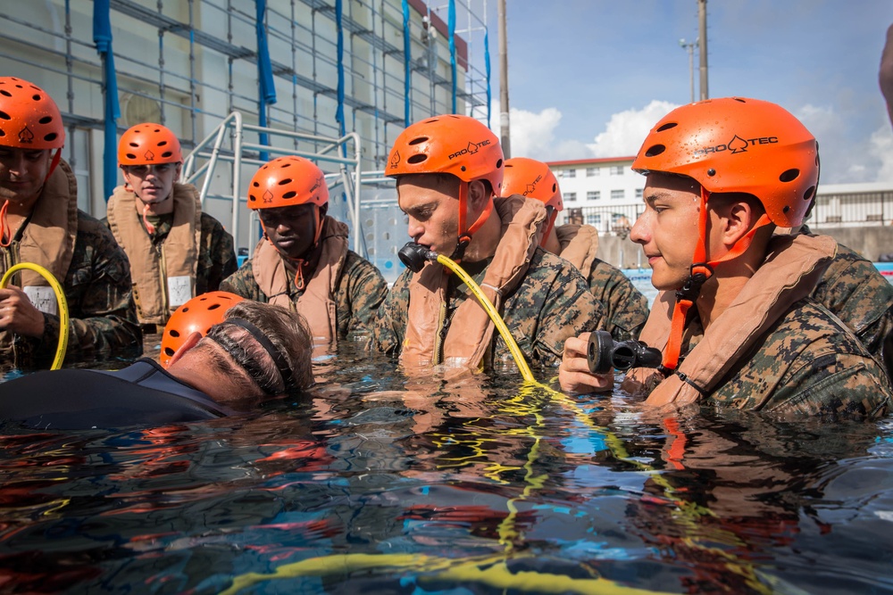 Amphibious War Fighters | 3rd MLG Marines take on the &quot;Helo-Dunker&quot;