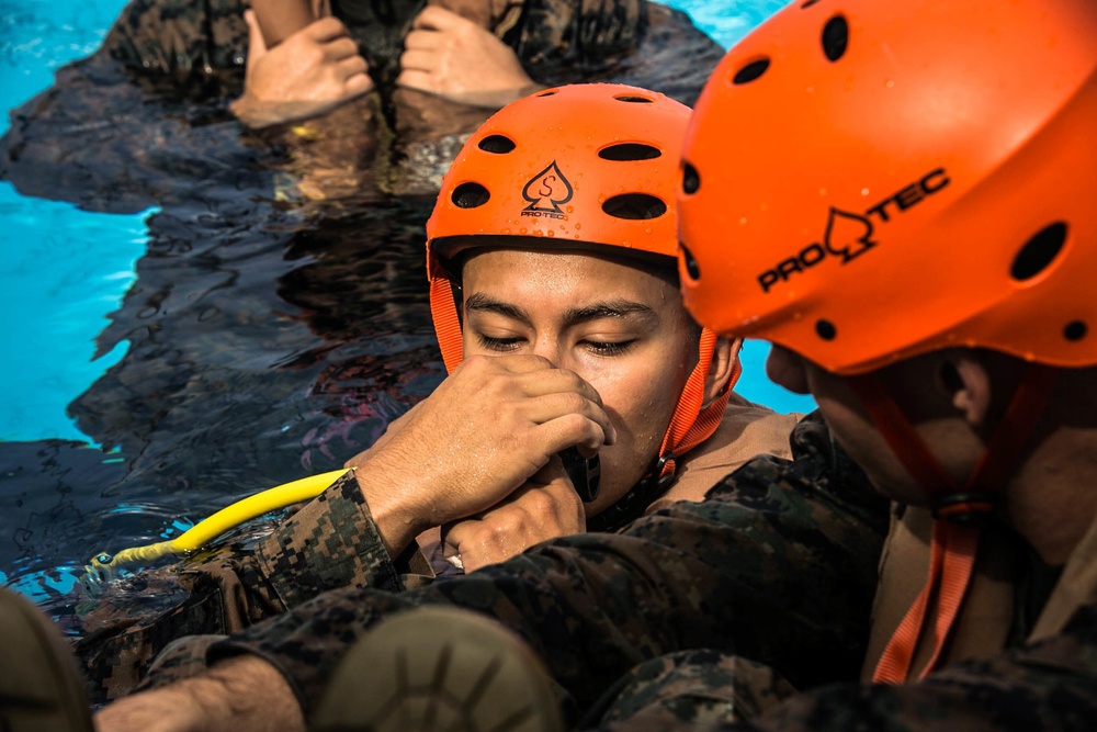 Amphibious War Fighters | 3rd MLG Marines take on the &quot;Helo-Dunker&quot;