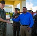 Maj. Gen. Rock Jr. bids farewell to the Marines of Headquarters and Support Battalion