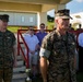 Maj. Gen. Rock Jr. bids farewell to the Marines of Headquarters and Support Battalion