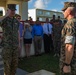 Maj. Gen. Rock Jr. bids farewell to the Marines of Headquarters and Support Battalion