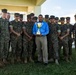 Maj. Gen. Rock Jr. bids farewell to the Marines of Headquarters and Support Battalion