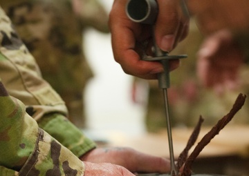 Soldiers participate in battle damage assessment exercise