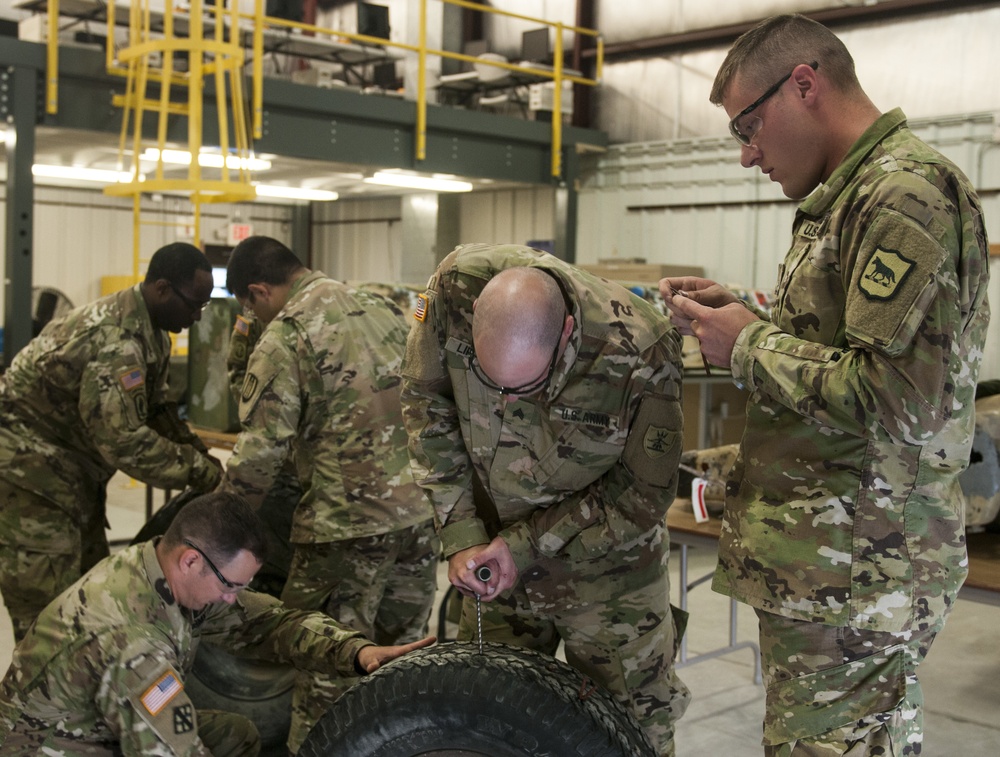 Soldiers participate in battle damage assessment exercise